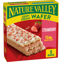 Thumbnail for Nature Valley Crispy Creamy Wafer Bars, Strawberry, Whole Grain, 5 Bars, 6.5 oz