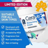 Thumbnail for CeraVe Après Ski Moisturizing Cream, Body and Face Moisturizer for Dry Skin, Hyaluronic Acid and Ceramides, Daily Moisturizer, Oil-Free, Fragrance Free, Non-Comedogenic, Limited Edition, 12 Ounce