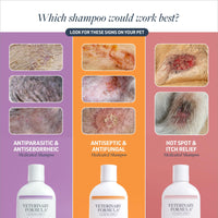 Thumbnail for Veterinary Formula Clinical Care Antiparasitic & Antiseborrheic Medicated Dog Shampoo, 16 oz – Paraben, Dye, Soap Free – Hydrating and Antifungal Shampoo for Dogs, White