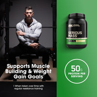 Thumbnail for Optimum Nutrition Serious Mass, Weight Gainer Protein Powder, Mass Gainer, Vitamin C and Zinc for Immune Support, Creatine, Vanilla, 3 Pound (Packaging May Vary)