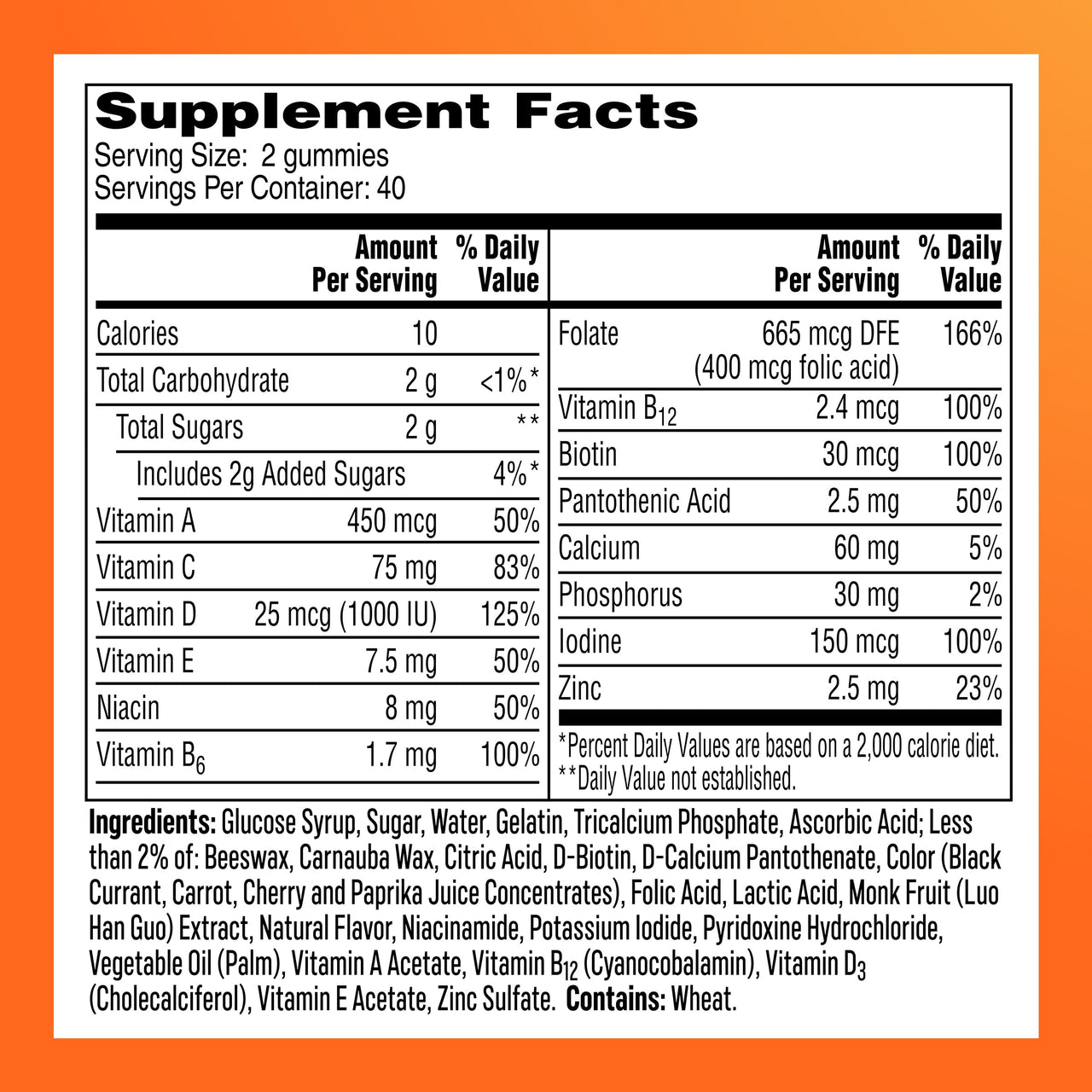 One A Day Womens Multivitamin Gummy - Gummy Vitamins for Women with Biotin, Zinc, Folic Acid, Iodine Vitamin Gummies, Chewable Multivitamin, 80 Count (Packaging May Vary)
