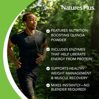 Thumbnail for NaturesPlus Organic Pea Protein - 1.1 lb - Plant-Based Drink Powder - Supports Energy, Recovery & Weight Management - Non-GMO, Sugar Free, Allergen Free, Gluten Free, Vegan - 25 Servings