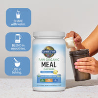 Thumbnail for Garden of Life Meal Replacement Shakes, Raw Organic, Vanilla Protein Powder with Plant Based Pea Protein, Sprouts, Greens, Probiotics, Dairy Free 28 Servings