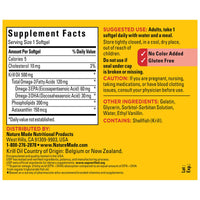 Thumbnail for Nature Made Superior Absorption Krill Oil 500mg with Astaxanthin and Phospholipids, Omega 3 for Heart Health Support, Antarctic Krill Oil, 100 Softgels, 100 Day Supply