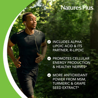 Thumbnail for NaturesPlus Ultra Lipoic - 60 Bi-Layered Mini-Tabs - Supports Free Radical Defenses with Probiotics, Nutrients & Whole Food Concentrates - Gluten Free - 30 Servings