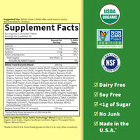 Thumbnail for Garden of Life Digestive Enzymes with Papain, Bromelain and Lipase for Nutrient Absorption and Digestion Support, Tropical Fruit Flavor, Dietary Supplement, Certified Vegan, 90 Chewables