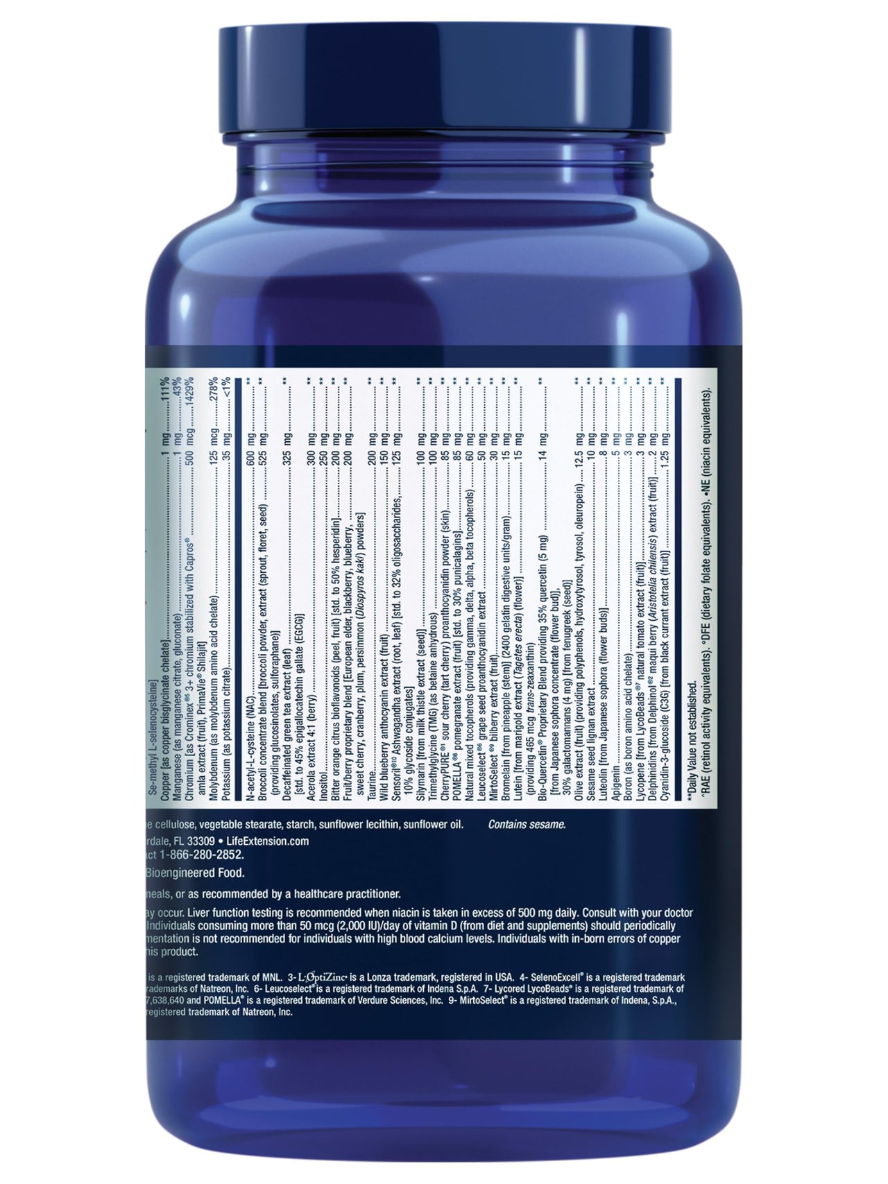 Life Extension Mix™ Capsules, high-Potency, Advanced Vitamin, Mineral, Fruit & Vegetable Formula, Vitamin C, B, D, E, Magnesium, for Whole-Body Health, Healthy Aging, Gluten-Free, 360 Capsules