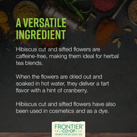 Thumbnail for Frontier Co-op Organic Cut and Sifted Hibiscus Flowers 5.82oz