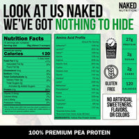 Thumbnail for NAKED Pea Protein Isolate (15 Servings) Pure Micronized Creatine Monohydrate 500g (100 Servings) – Plant-Based; Vegan; Bulk; Non-GMO; Gluten Free; Soy Free; Unflavored