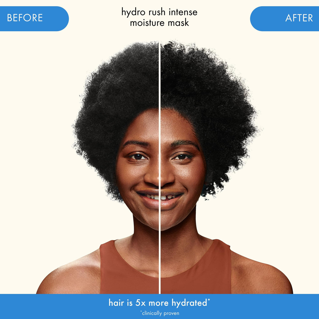 amika Hydro Rush Intense Moisture Mask with Hyaluronic Acid, 500ml