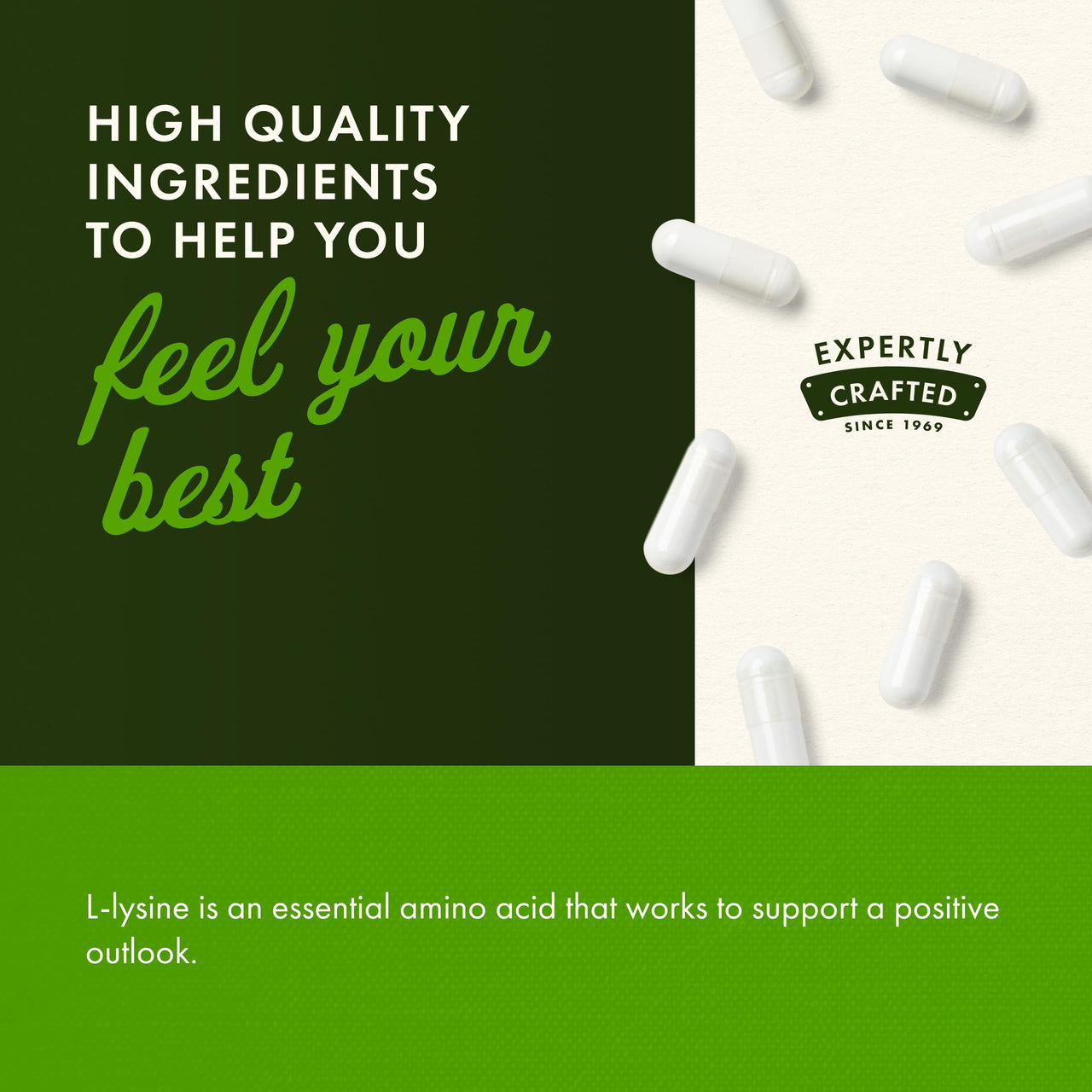 Swanson L-Lysine - Amino Acid for Stress, Antioxidant, Nervous System & Immune Support - Aids Calmness & Relaxation* - Non-GMO - 300 Capsules
