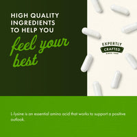 Thumbnail for Swanson L-Lysine - Amino Acid for Stress, Antioxidant, Nervous System & Immune Support - Aids Calmness & Relaxation* - Non-GMO - 300 Capsules