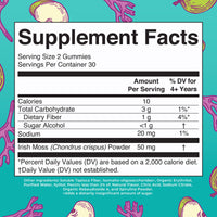 Thumbnail for MaryRuth Organics Gummies Sugar Free Made with Irish Sea Moss for Gut Health and Immune Support Formulated for Adults and Kids Ages 4+ Vegan Non-GMO Gluten Free | 60 Count