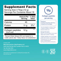 Thumbnail for Vital Proteins Marine Collagen Peptides Powder Supplement for Skin Hair Nail Joint - Hydrolyzed Collagen - 12g per Serving - 7.8 oz Canister