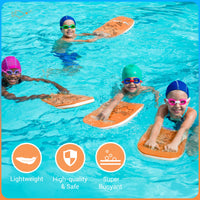 Thumbnail for HeySplash Swim Kickboard for Kids, Swimming Training Kickboard, Cute Pattern Swim Training Aid for Children, Pool Exercise Equipments for Beginning Swimmers Safety Swim Board Auxiliary, Orange