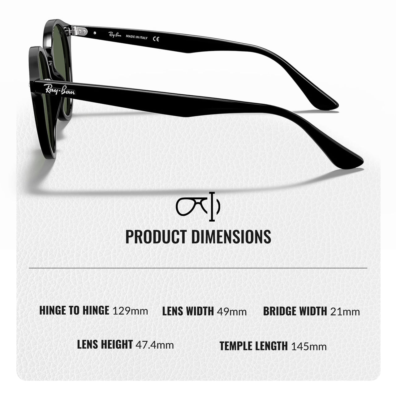 Ray-Ban RB2180 Round Shaped Non-Polarized Sunglasses for Men & Women – Includes Official RAYBAN Eyewear Kit – Ideal Formal & Casual Wear Sunglasses – Dark Green Lens