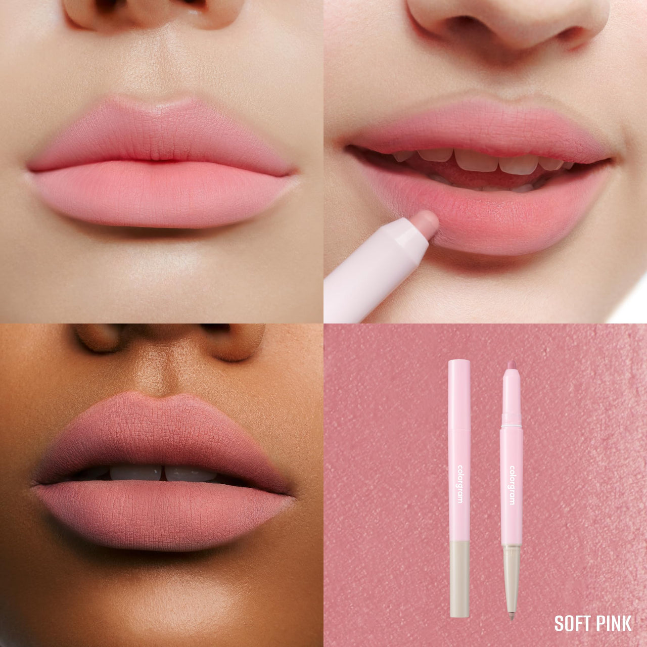 COLORGRAM All In One Over-Lip Maker 04 Soft Pink | Versatile Lip Liner & Contour, Matte finish, Perfect for Daily wear, Bigger and Fuller Lips, Plumping effect, Smooth,creamy texture