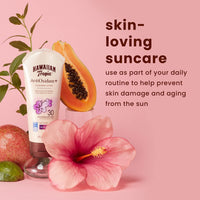 Thumbnail for Hawaiian Tropic Skin Defense Sunscreen Lotion SPF 30, 6oz | With Green Tea Extract, Body Lotion, Oxybenzone Free