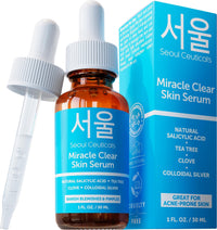 Thumbnail for SeoulCeuticals Korean Acne Serum, Skin Care Treatment for Acne Prone Skin - Rapid Action Salicylic Acid, Tea Tree & Clove For Even Skin Tone 1oz