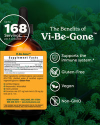Thumbnail for Herb Pharm Vi-Be-Gone Liquid Herbal Formula with Lomatium for Active Immune System Support - 4 Ounce