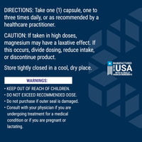 Thumbnail for Life Extension Magnesium Caps, 500 mg, Magnesium Oxide, Citrate, and Succinate, Heart Health, Healthy Bones, Metabolism Support, 100 Vegetarian Capsules