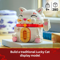 Thumbnail for LEGO Lucky Cat Building Toy for Girls & Boys - Smiling Cat W/Waving Paw Function for Kids, Ages 9+ - Home Decor for Spring Festival & Chinese New Year Celebrations - Gift Idea for Birthdays - 40813