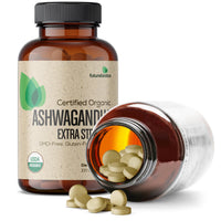 Thumbnail for Futurebiotics Certified Organic Ashwagandha, Stress Mood & Energy Support Adaptogenic Herb, Non-GMO, 100 Organic Tablets