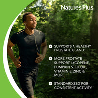 Thumbnail for NaturesPlus Herbal Actives ProstActin - 200 iu Vitamin E, 60 Softgels - Healthy Prostate Gland Support, with Saw Palmetto, Pygeum & Pumpkin Seed Oil - Gluten-Free - 30 Servings
