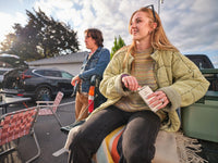 Thumbnail for Stanley Adventure Pre-Party Flask 8 oz | Leakproof Hip Flask | Hinge Connected Never Lose Cap | Insulated Stainless Steel Liquor Container | BPA-Free | Toast