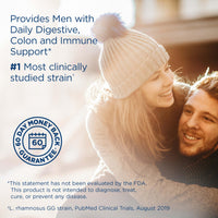 Thumbnail for Renew Life Men's Care Probiotic Capsules, Supports Mens Digestive, Colon, Immune and Respiratory Health, L. Rhamnosus GG, Dairy, Soy and gluten-free, 90 Billion CFU, 30 Count
