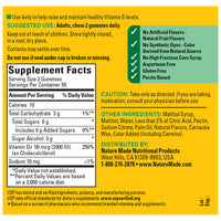 Thumbnail for Nature Made Zero Sugar Vitamin D3 Gummies 2000 IU (50 mcg) Per Serving, Bone & Immune Support, Aspartame Free, 110 Vitamin D Gummies, 55 Day Supply