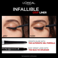 Thumbnail for L'Oreal Paris Infallible Grip Mechanical Gel Eyeliner Pencil, Smudge-Resistant, Waterproof Eye Makeup with Up to 36HR Wear, Brown Denim, 0.01 Oz
