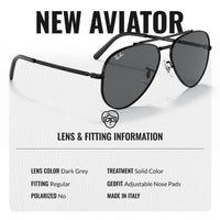 Thumbnail for Ray-Ban RB3625 NEW AVIATOR Pilot Shaped Non-Polarized Sunglasses for Men & Women – Includes Official RAYBAN Eyewear Kit – Ideal Formal & Casual Wear Sunglasses – Dark Grey Lens