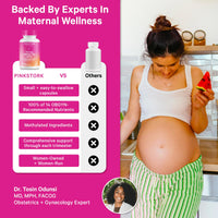 Thumbnail for Pink Stork Total Prenatal Vitamins with DHA, Folate, Iron, Choline, and Vitamin B12 - Prenatals for Women to Support Fetal Development, Pregnancy Essentials, Berry Essence, 60 Capsules, 1 Month Supply