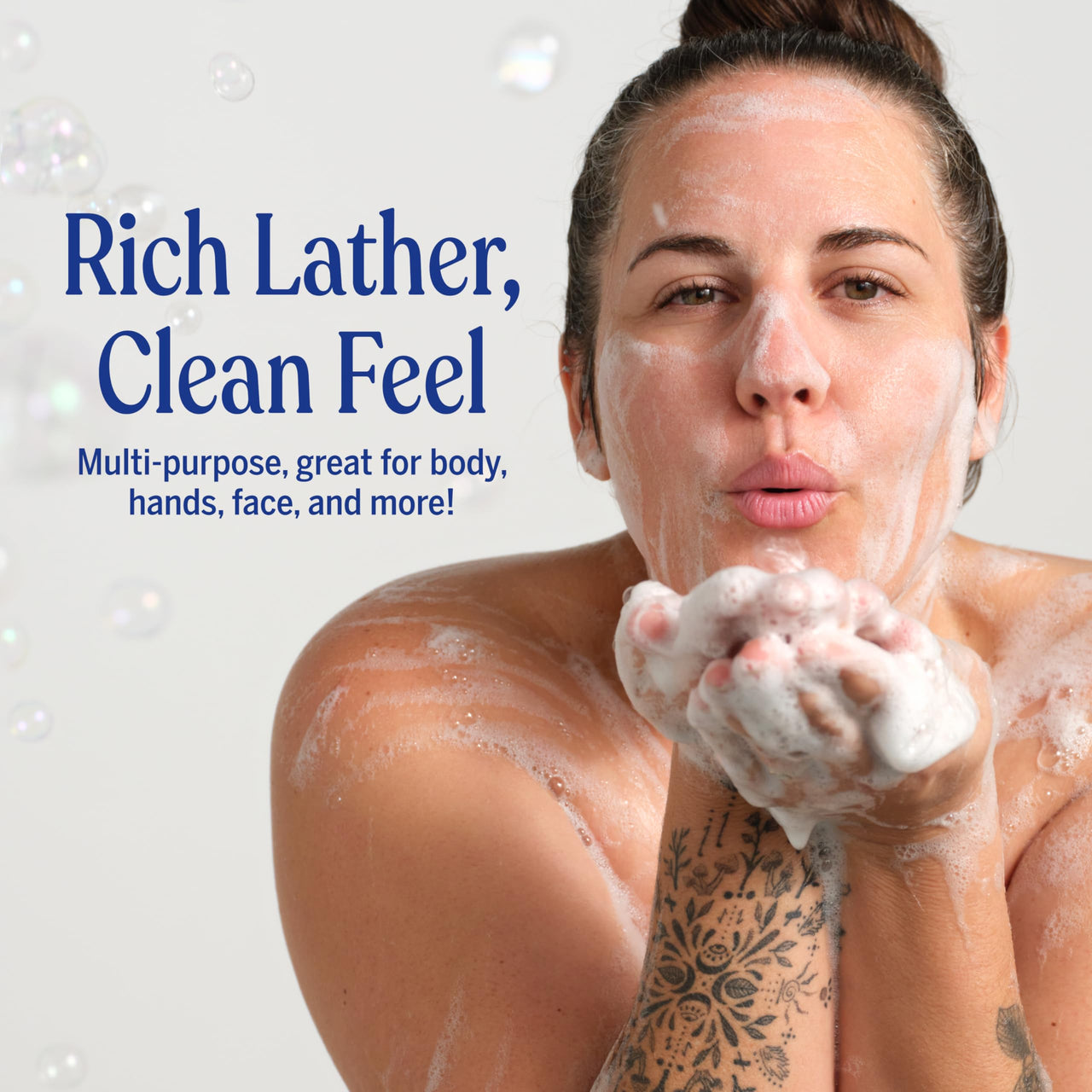 Dr. Bronner's Pure-Castile Magic Liquid Soap - Made with Regenerative Organic Certified Oils- 18-in-1 Uses for Face, Body, Hand, Hair, Laundry & More- Vegan, Non-GMO- Body Wash- Peppermint,32oz