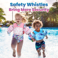 Thumbnail for HeySplash Swim Vest for Kids, Toddler Pool Floaties Fit 31-66 Lbs, Children Swimming Vest with Adjustable Strap, Swim Jacket Water Wing Arm Float, Puddle Beach Boat Jumper Boy Girl Age 2-7,Blue Shark