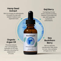 Thumbnail for Mad Hippie Antioxidant Facial Oil - Face Oil for Women/Men with Organic Argan Oil, Non-Comedogenic Moisturizer for Face with Natural Sources of Vitamin C & Vitamin E Oil for Skin Care, 1.02 Oz