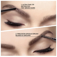 Thumbnail for L'Oreal Paris Makeup Brow Stylist Definer Waterproof Eyebrow Pencil, Ultra-Fine Mechanical Pencil, Draws Tiny Brow Hairs and Fills in Sparse Areas and Gaps, Brunette, 0.003 Ounce (1 Count)