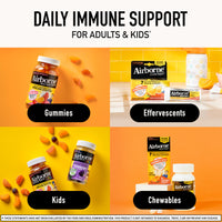 Thumbnail for Airborne Immune Support Effervescent Tablets, Zesty Orange Flavor - 10ct with 1000mg Vitamin C + Vitamins A, D, E, Zinc, Selenium, Manganese & Herbal Blend - Sugarâ€‘Free, Glutenâ€‘Free