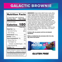Thumbnail for Pure Protein Galactic Brownie Protein Bars – 20g Protein, 3g Sugar, 190 Calories (12 count) Low Sugar* High Protein Snack - Gluten Free - Perfect for a Healthy Snack