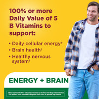 Thumbnail for Nature Made Vitamin B Complex Gummies, 5 B Vitamins for Energy and Brain Support, 60 Pectin Based Gummies, 60 Day Supply