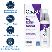 Thumbnail for CeraVe Anti-Aging Face Cream SPF 30, Anti-Wrinkle Retinol Cream with Hyaluronic Acid and Ceramides, 1.76 oz