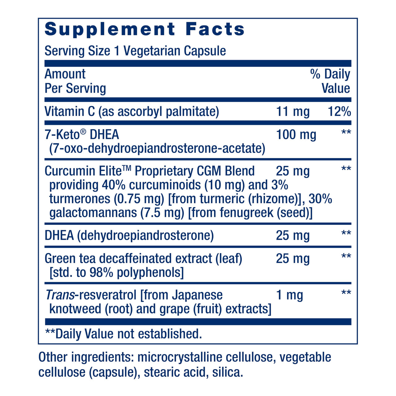 Life Extension DHEA and 7-Keto DHEA Complete Vegetarian Capsules to Maximize Support of a Healthy Body Weight & Mood, Lean Muscle Mass, Libido & More, Non-GMO, Gluten-Free, 60 Count