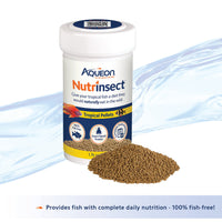 Thumbnail for Aqueon Nutrinsect Fish-Free Fish Food, Tropical Pellets, 1.76 oz