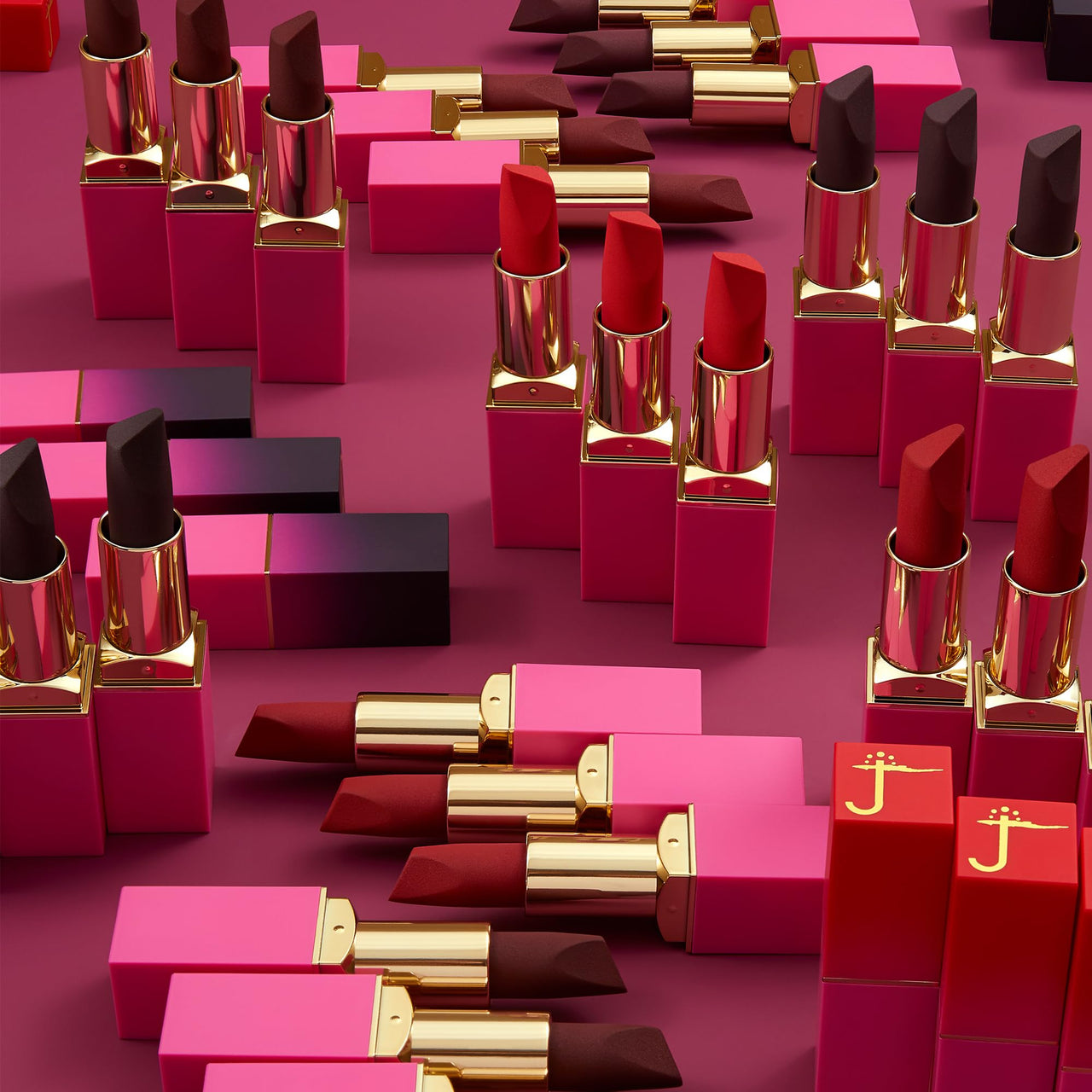 Juvia's Place Reds & Berries Velvety Matte Lipsticks The Berries Oh Damn - Rich Burgundy, Soft-Matte Lipstick, Hydrating, Highly Pigmented, Creamy, Smooth, and Long-Lasting
