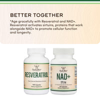 Thumbnail for Double Wood Supplements NAD+ Anti Aging & Cell Regeneration | 500mg of 95% Pure NAD Plus Per Serving, 30 Day Supply | Similar to Nicotinamide Riboside | Third Party Tested, Vegan Safe, Non-GMO