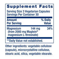 Thumbnail for Life Extension Neuro-mag Magnesium L-threonate, Magnesium L-threonate, Brain Health, Memory & Attention, Gluten Free, Vegetarian, Non-GMO, 90 Vegetarian Capsules (Pack of 2)