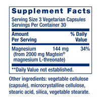 Thumbnail for Life Extension Neuro-mag Magnesium L-threonate, Magnesium L-threonate, Brain Health, Memory & Attention, Gluten Free, Vegetarian, Non-GMO, 90 Vegetarian Capsules (Pack of 2)