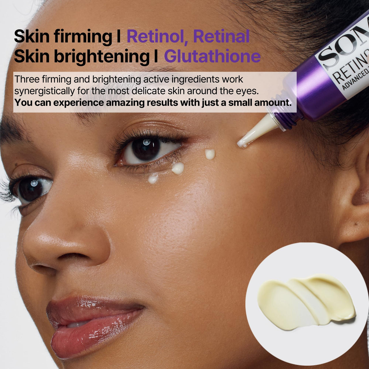 SOME BY MI Retinol Intense Advanced Triple Action Eye Cream – 1.01Oz, 30ml – Korean Retinol Under Eye Cream Anti Aging for Fine Lines – Brightens Dark Circles & Smooths Skin Texture – Korean Skin Care