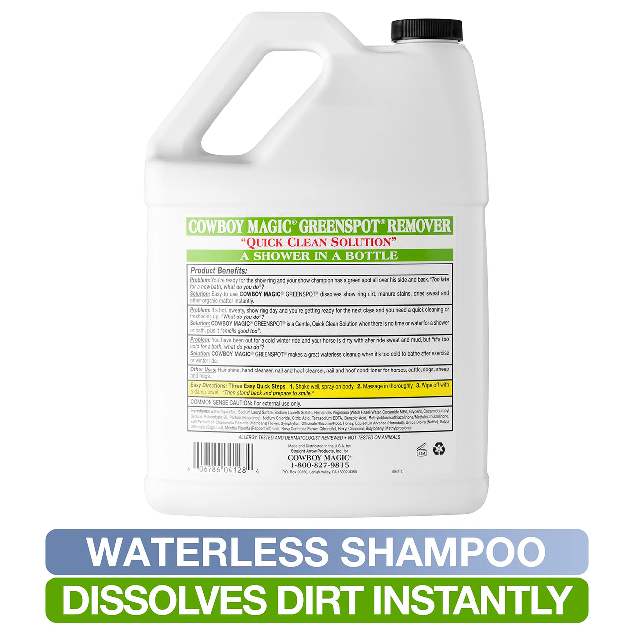Cowboy Magic Greenspot Remover A Shower in A Bottle Refill Gallon